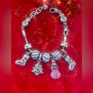 Brighton charm bracelet with Christmas charms.